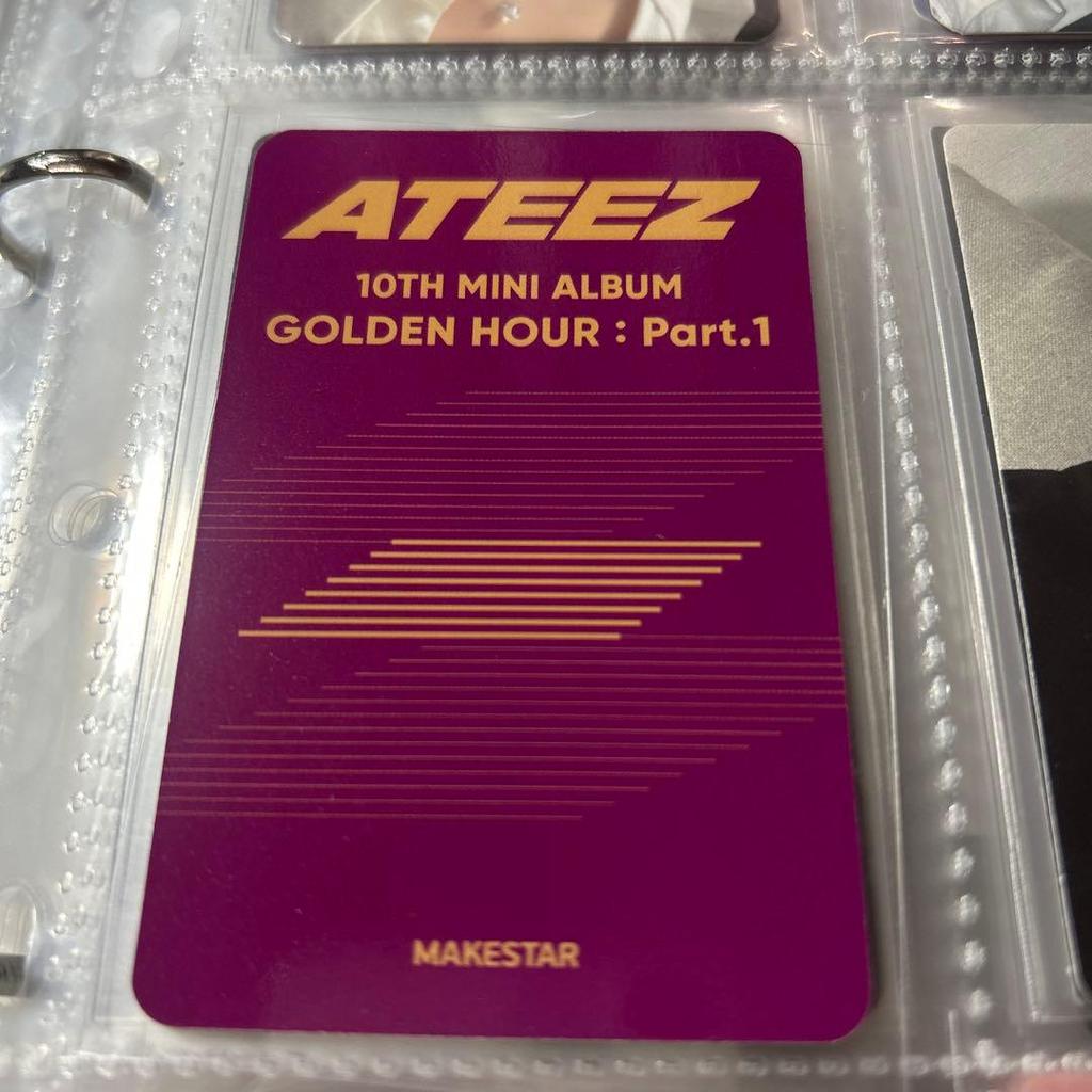 [USED] ATEEZ MAKESTAR Trading Card Wooyoung Mingi