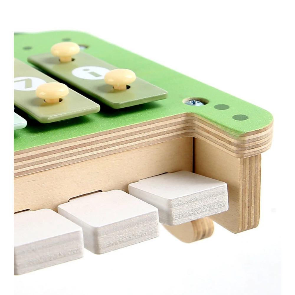 2-in-1 Musikinstrumente Montessori Spielzeug 8-Ton Xylophon Klavier Parish Musikspiel Lernspiel Holz Musikspielzeug für Kleinkinder