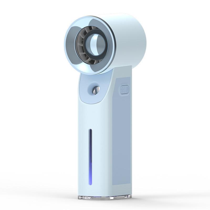 Portable Handheld Fan With Spray Usb Rechargeable For Cooling And Personal Use