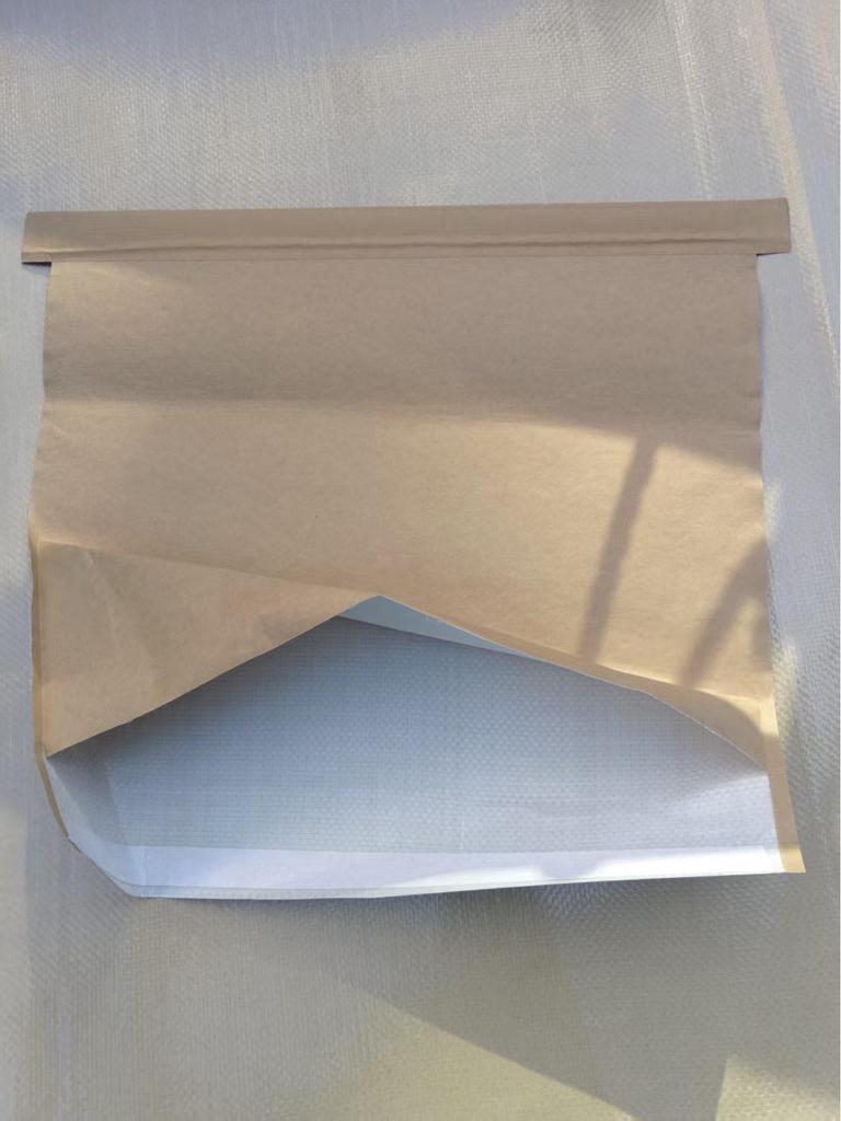 Waterproof White Kraft Paper Woven Bag with Self-Adhesive Seal