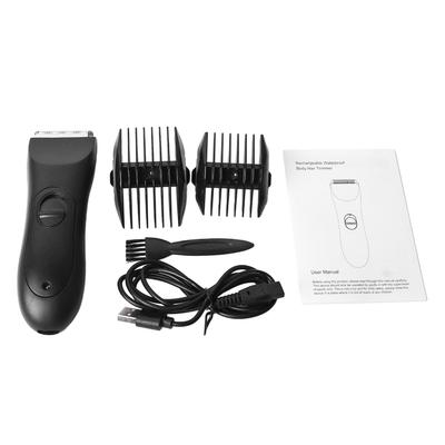 Aparador de Pelos Corporais Masculino com Lâminas de Corte de Cerâmica À Prova d'Água Recarregável Ajustável Groomer Corporal