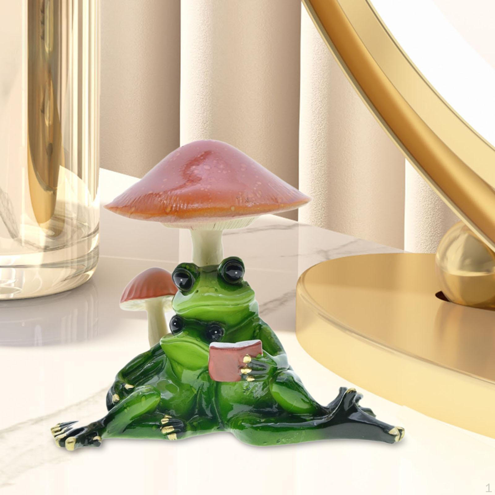 

Статуэтка Лягушачья пара Милая ручная работа Уникальное украшение Животное Ремесло Скульптура для крыльца B