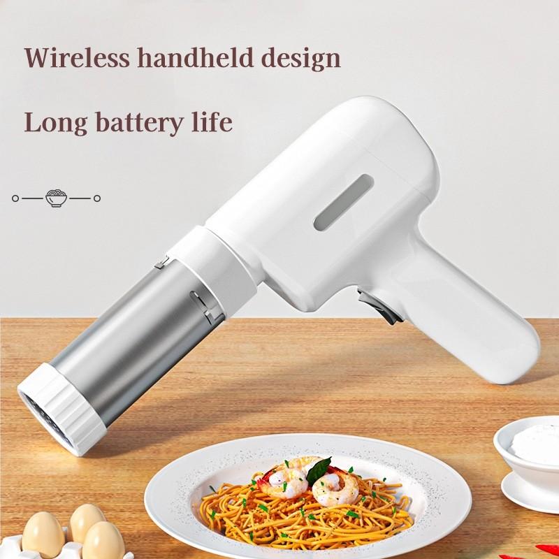 Household Stainless Steel Electric Noodle Maker Cordless Handheld Automatic Noodle Pasta Noodle Baking Machine