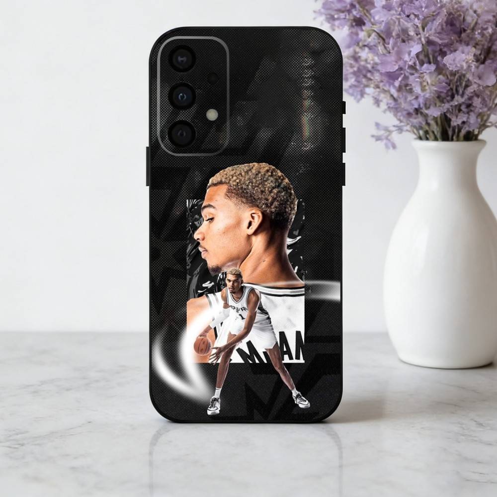 

V-Victor-R Renowned SPORT W-Wembanyama-A Phone Case For Samsung Galaxy A73,A72,A71,A70,A53,A52,A51,Soft Silicone Black Cover Samsung a41