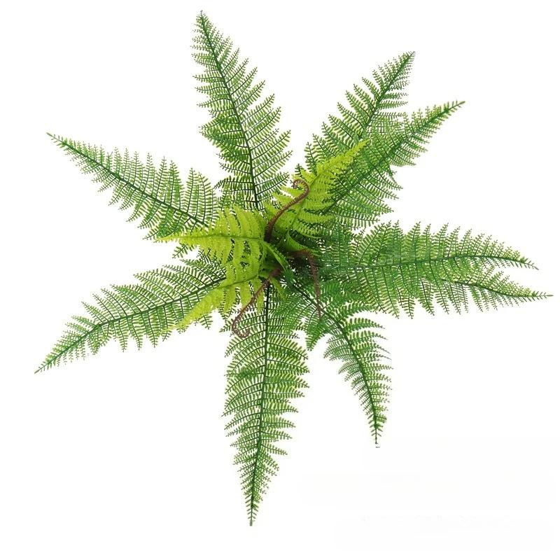 

Artificial Persian Fern Leaf Plastic Plants Fake Flower Hotel Decorative Simulation Persians Leaves Green Plant Study Decoration зелёный