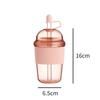 Reusable Straw Cup 430ML Coffee Cup Lightweight Juice Mug