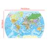 Spanish World Map Poster Large Wall Art Decorative Educational Map for School Home Office Study
