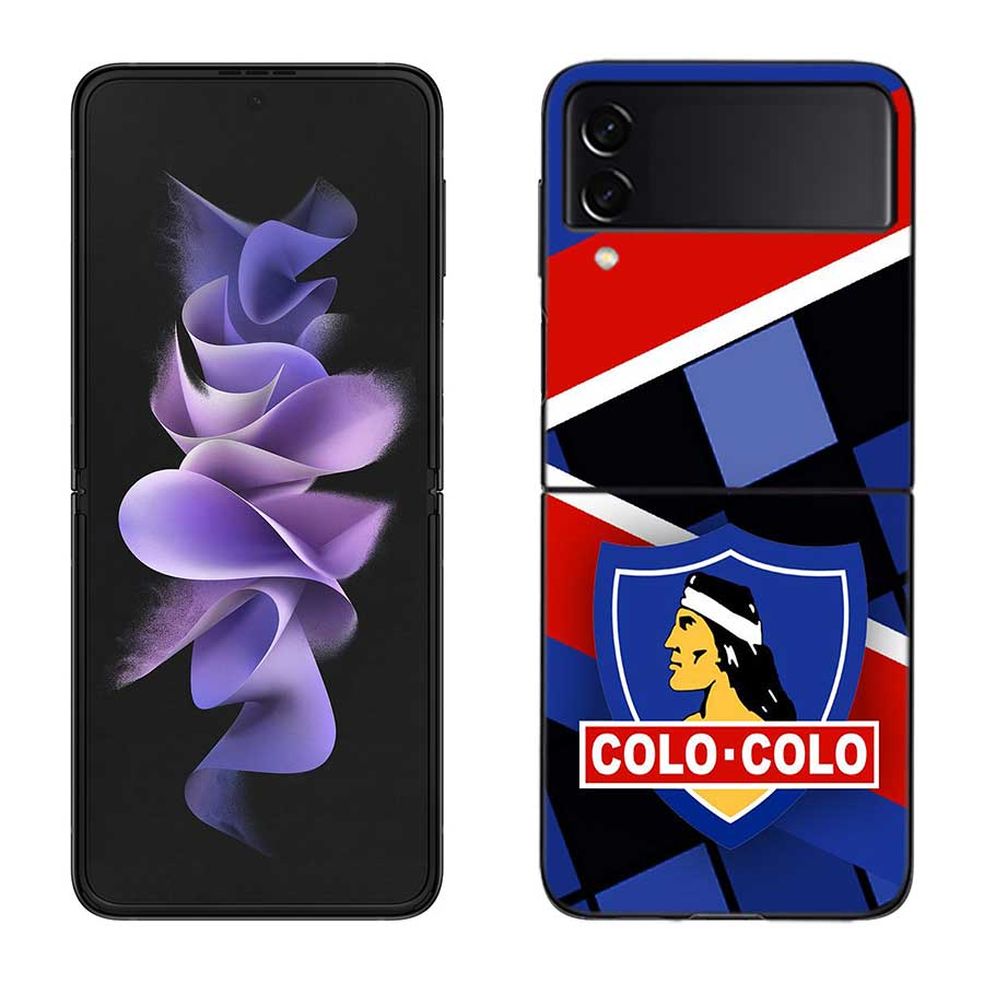 Club Social Y Deportivo Colo Phone Case For Samsung Z Flip 7 6 5G Galaxy Z Flip 5 4 3 Black Hard Cell Cover Luxury PC Shell Coq
