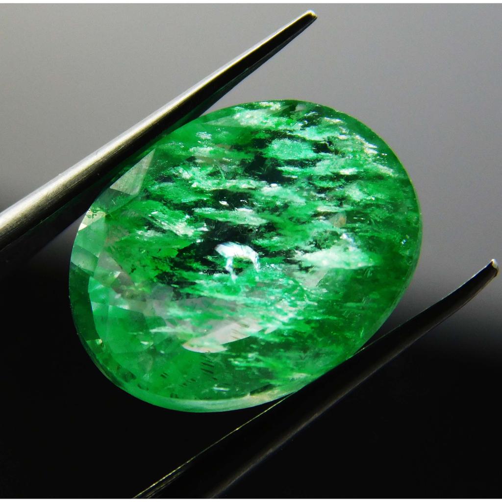 Natural Green Colombian Emerald 6ct Oval Cut Certified Loose Gemstone