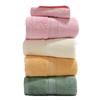 Bamboo fiber towel Bath towel Flat weave water absorption does not fade Plain color broken file Face towel