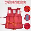 High Buoyancy Life Vest Adult Foam Oxford Cloth Boat Vest Outdoor Rafting Red Life Vest