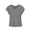 Crew neck short-sleeved T-shirt women's summer new American Spice Girl solid color slim-fitting and thin bottoming shirt sports top