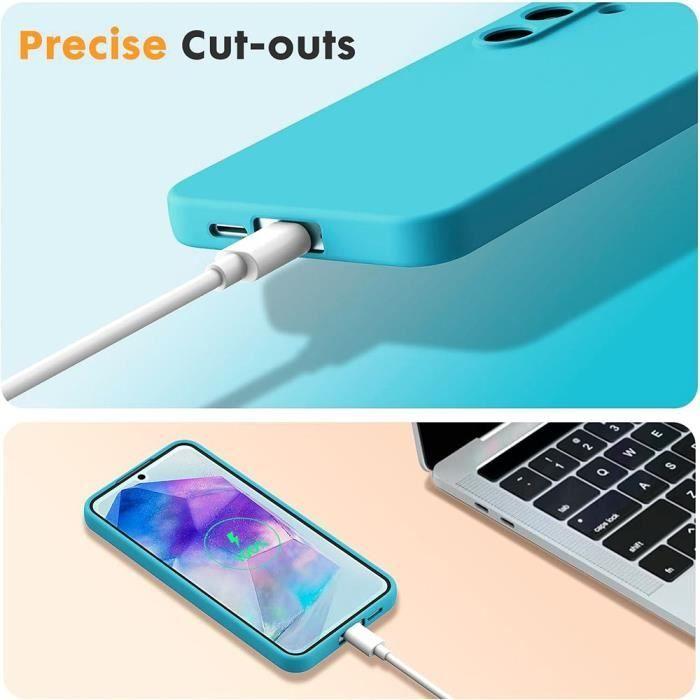 Coque - Samsung - Galaxy A35 5G - Silicone Mat - Ultra Slim - 2 Verres Trempés