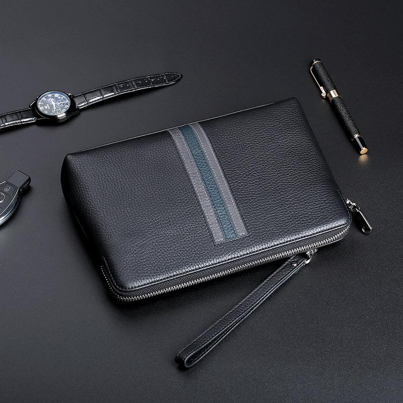 

Ручная сумка, мужская кожаная большая модная мужская сумка-конверт, повседневная мужская сумка из воловьей кожи с верхним слоем