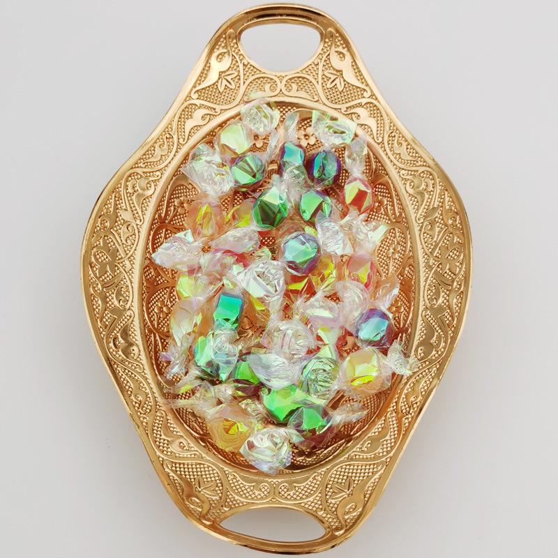 1pc Creative Metal Peacock Plate, Nut Fruit Plate Candy and Snack Storage Snack Plate Restaurant Decoration