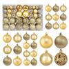 100Pcs Christmas Ball Ornaments Tree Decorative Shatterproof Decorations Hanging Xmas for Anniversary Wedding Party Holiday