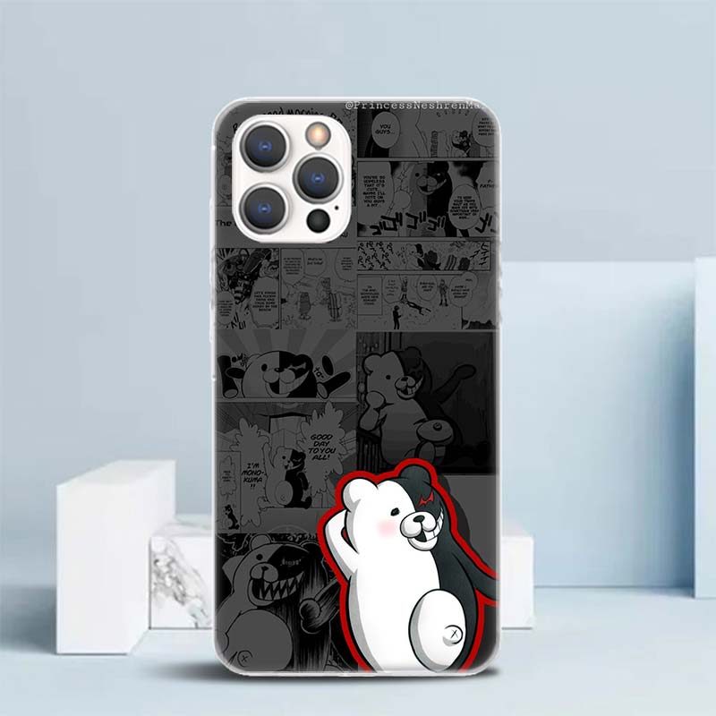 Danganronpa Anime Soft Cover for iPhone 16 17 Air 15 14 Pro Max 16E Phone Case 13 Mini 12 11 7 SE 8 Print Pattern Fit Cases 16 1