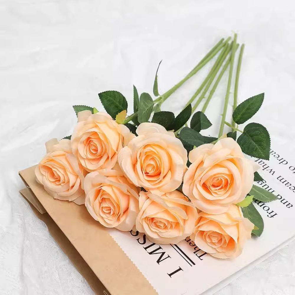 3/5Pcs Tulip Rose Artificial Flower Bouquet for DIY Home Room Table Decor Wreath Gift Box Scrapbooking  Wedding Christmas Decor