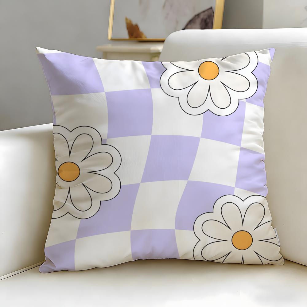 Stripes Cushion Cover Soft  EasyWash Pillow Case  Versatile for Couch Bed Travel and Office