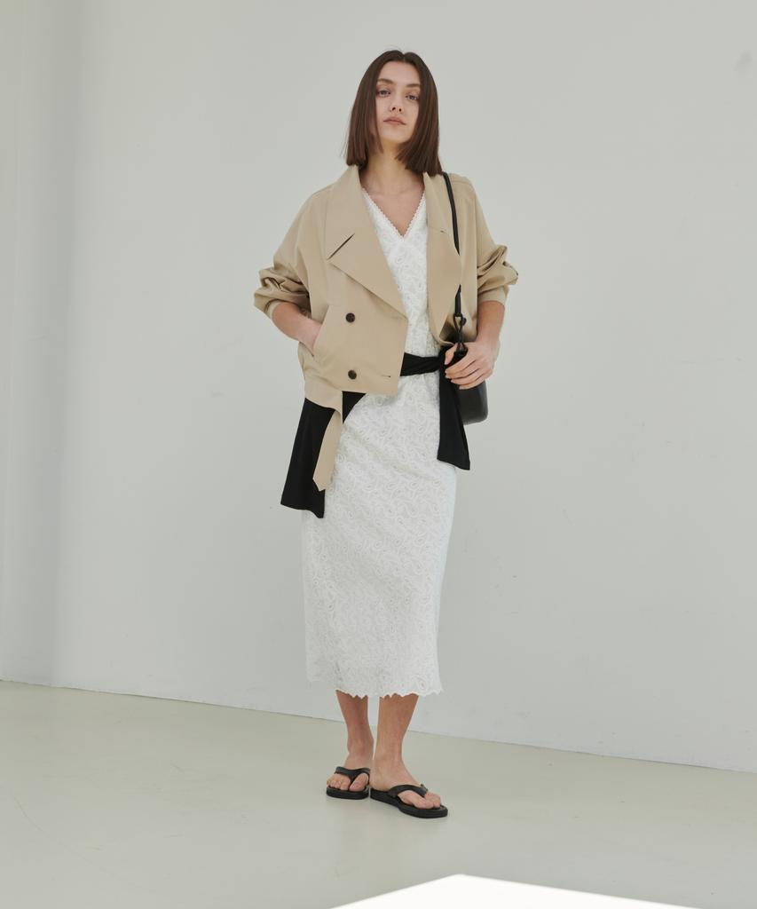 Owaiwai Eyelet Embroidery Long Dress_Ivory