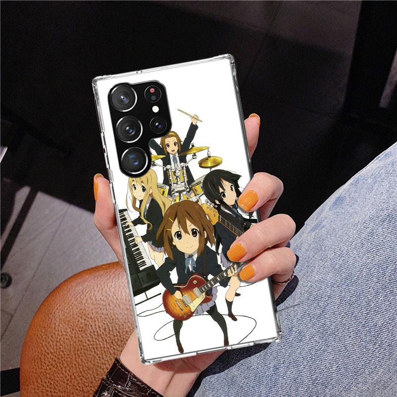 K On! Hirasawa Yui Anime Phnoe Case for Samsung Galaxy S26 S25 Edge S23 S24 Ultra S22 Plus S21 S20 FE Unique Cover Soft Coque Ga