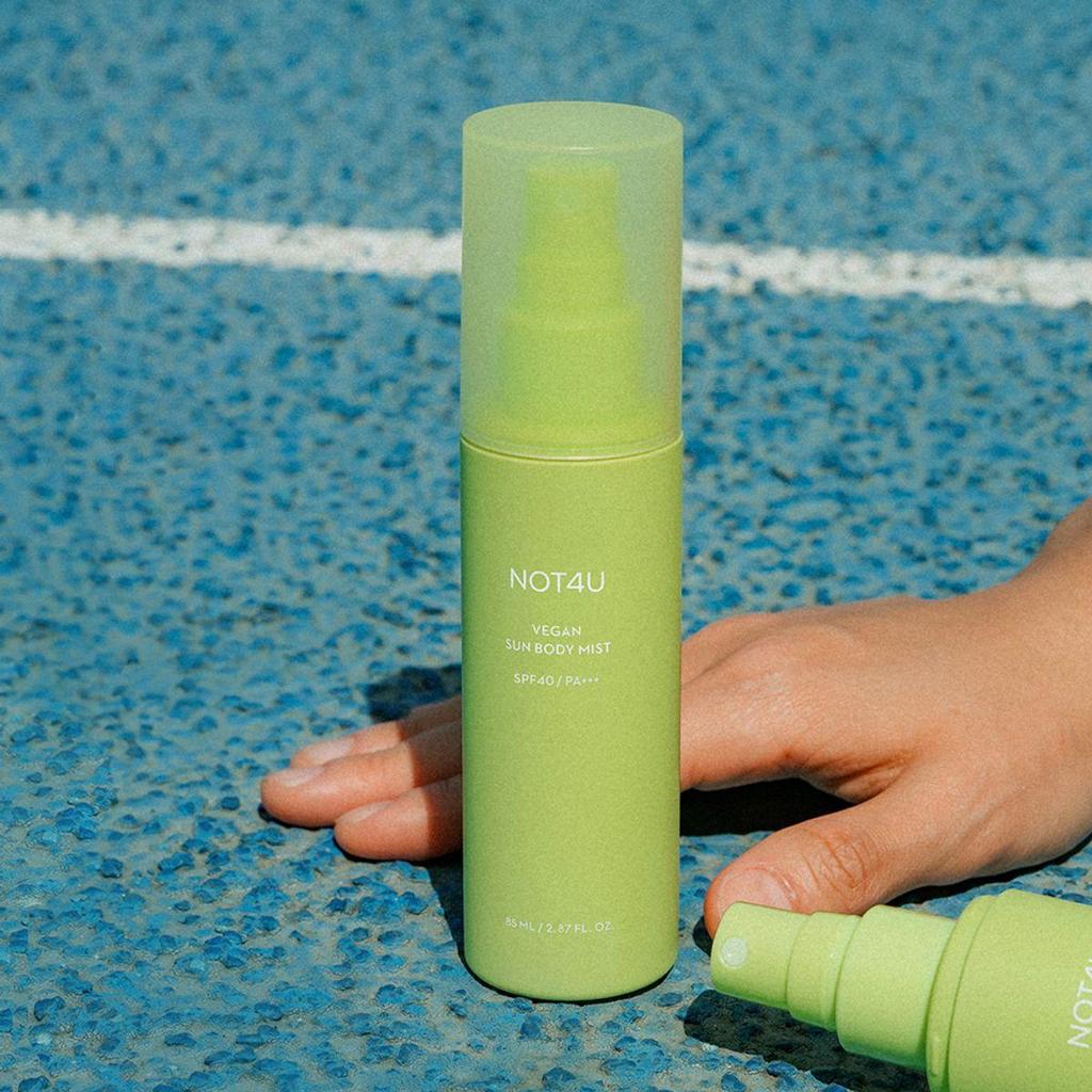 NOT4U Brume corporelle solaire végétalienne 85 ml (SPF40)
