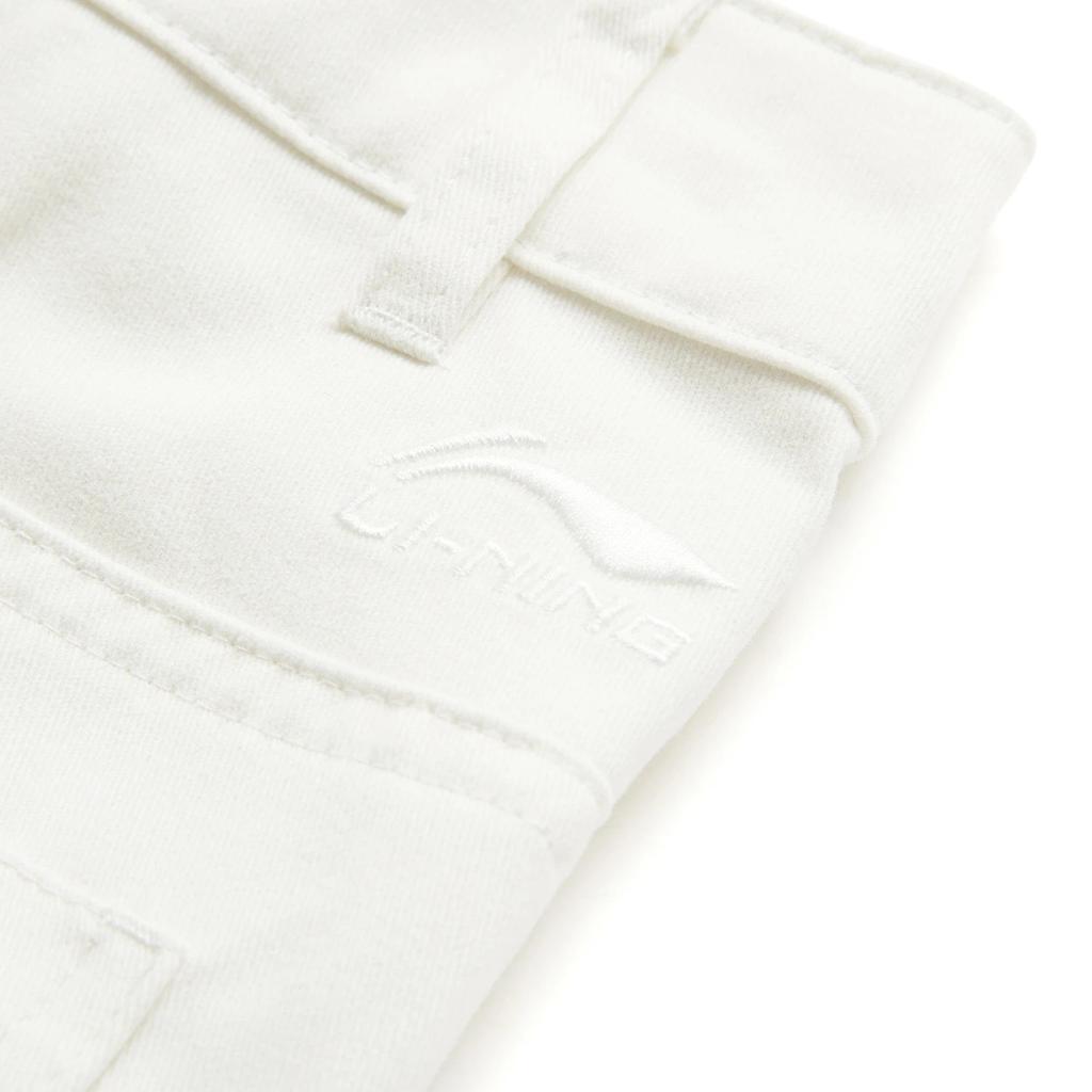 Li Ning X Disney Collaboration Stitch Series Solid Color Mid Waist Comfortable Breathable Straight Leg Casual Shorts Women Shorts AKSU326-1