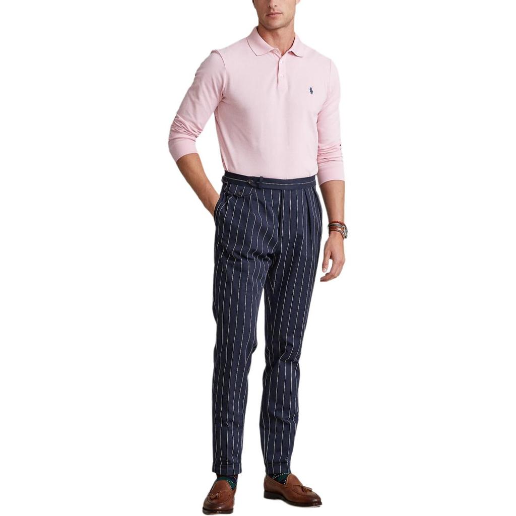 Polo Ralph Lauren SS24 Pony Logo Embroidered Polo Shirt Men Polo Shirts Pink MNPOKNI16821458-680