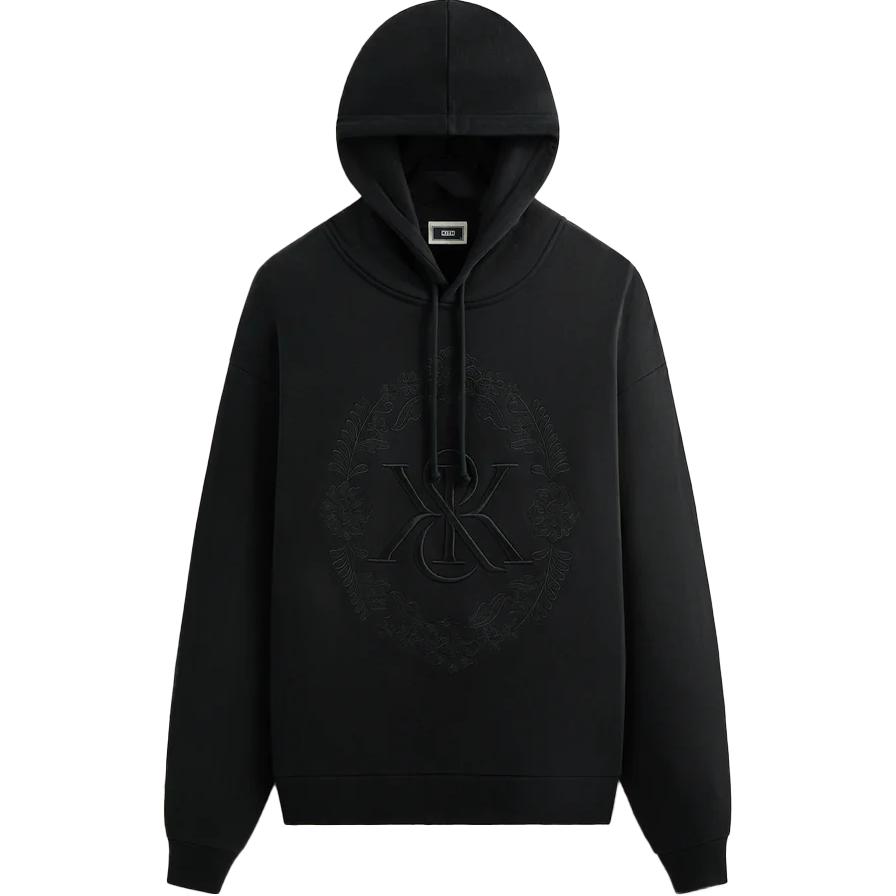 Kith Nelson Hooded Pullover Comfortable Long Sleeve Sweatshirt Men sweatshirt Black KHM032669-001 XS