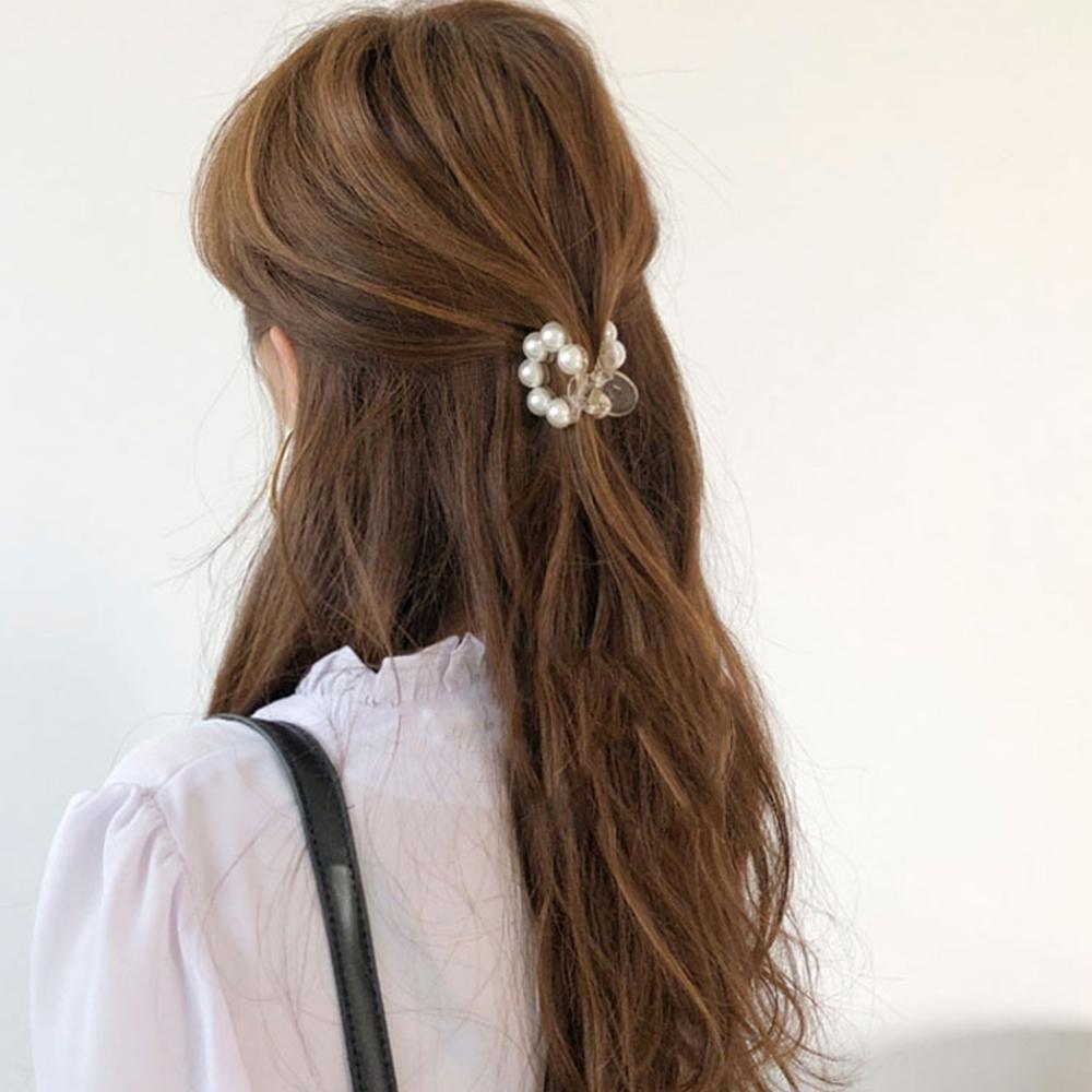 Mini Fermaglio Per Capelli con Perla, Temperamento Minimalista, Fermaglio Per Capelli con Perla Versatile, Raffinato Per Frangia Laterale e Acconciatura Sulla Nuca