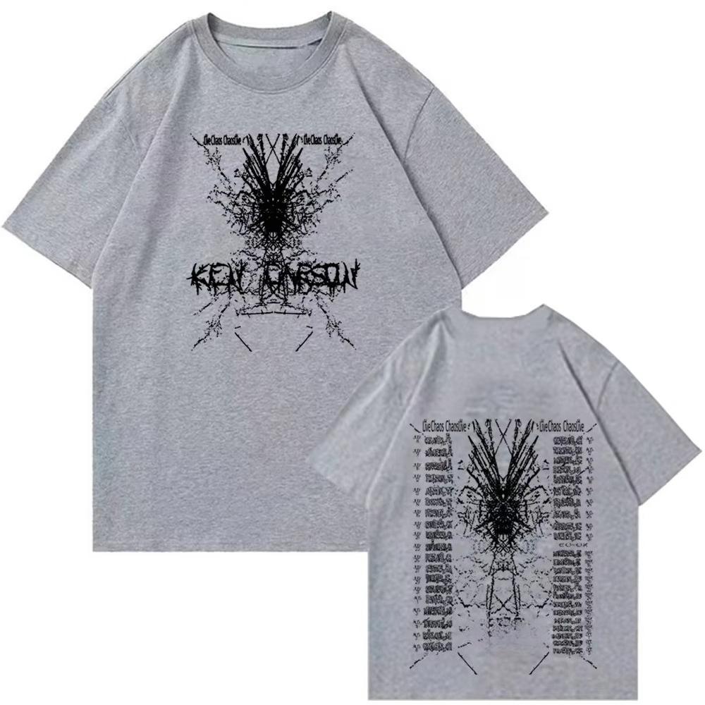 

Хлопковая футболка Ken Carson World Tour для мужчин и женщин, хип-хоп футболка с коротким рукавом, летний подарок для фанатов, осенне-зимнее нижнее белье 4XL