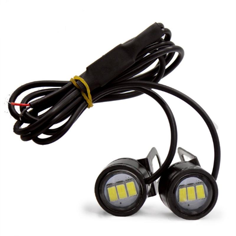 New 2PCS Motorcycle Eagle Eye Light Cool Colorful Light Modified Light Accessories LED Mirror Front Exploding Flash Light