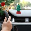 Christmas Tree Solar Powered Dancing Toy Automatic Swinging Christmas Tree Car Interior Dashboard Shake Head Decoration Ornament