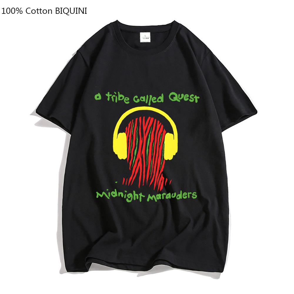 

A TRIBE CALLED QUEST ATCQ Футболки МУЖСКИЕ Красивые Футболки 100% Хлопок Футболки Мультяшные Короткий Рукав Четыре Сезона Повседневный Свитшот 4XL