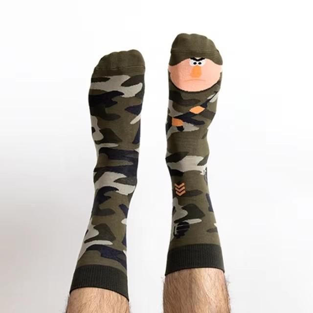 AB New Fashion Socks for Men and Women Colorful Cartoon Animal Cotton Sock Hip Hop Funny Plant Mushroom Bird Stocking