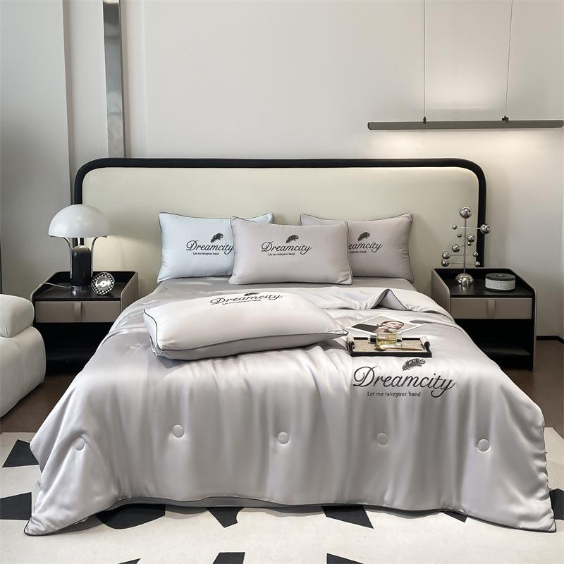 Letnia cienka kołdra miękka kołdra klimatyzacyjna kołdra czterosezonowa koc podwójny chłodzący pościel kołdry 150 kołdra na pojedyncze łóżko