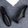 Fashion Luxury Men's Casual Loafer Classic Comfortable Footwear Senior Minimalist Business Office Business Dress Genuine Leather Shoes