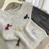 Autumn New Large Size Vest Women's Crew Neck Bow Design Top
