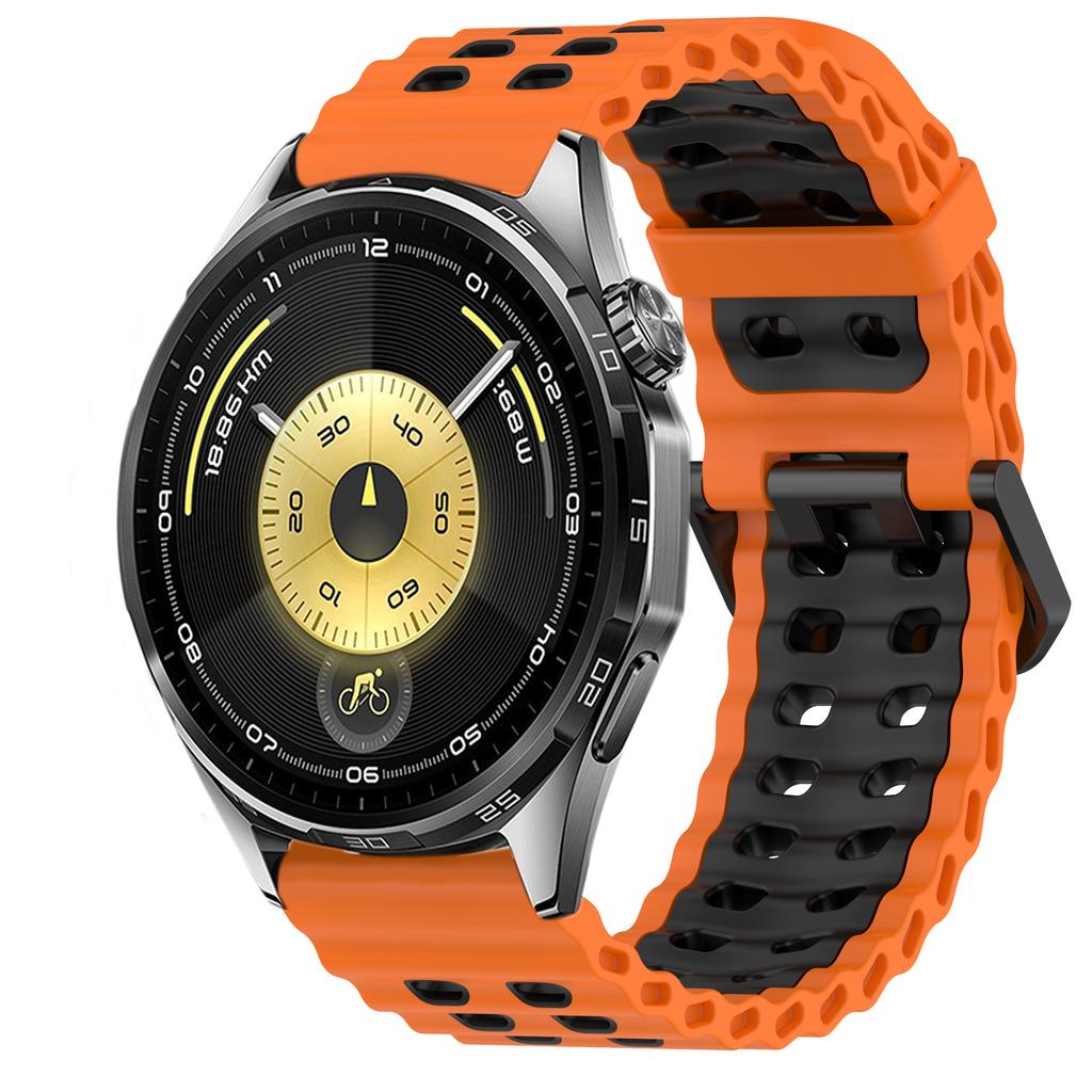 22mm Ocean Silicone Strap for Huawei Watch 5 GT6 Pro GT6 GT5-4-3-2 46mm Bracelet Wristband for Amazfit Bip 6 5 Balance 2 Correa