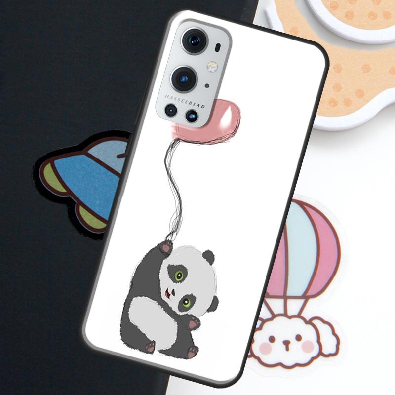 Cartoon Panda For Realme GT6 GT7 Pro 15 10 11 12 13 14 Pro Plus C71 C75 C65 C55 C63 C61 C53 C67 C35 Case