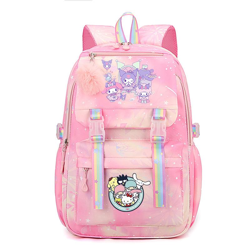 Collection Sweet Xiaoqing Cartoon Peripheral Trend Ridge Protection Backpack Large Capacity Student School Bag
