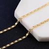 925 Silver Gold flat Clavicle chains Necklaces for Men Women wedding Jewelry Christmas gifts 40-75cm