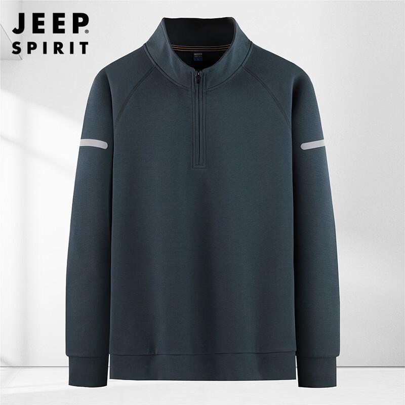 JEEP SPIRIT Men s Half-Zip Casual Sport Sweatshirt XL