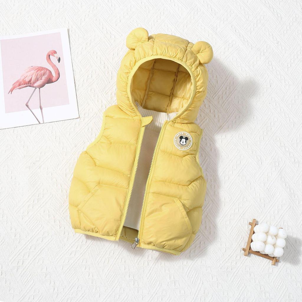 Children's Light-up Cotton Hooded Winter Vest for Boys & Girls