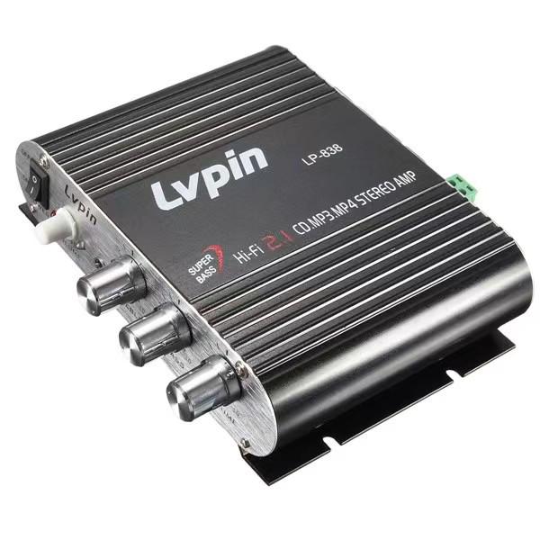 ONK Caiyun LVPIN LP-838 2.1 Channel Car and Home Power Amplifier