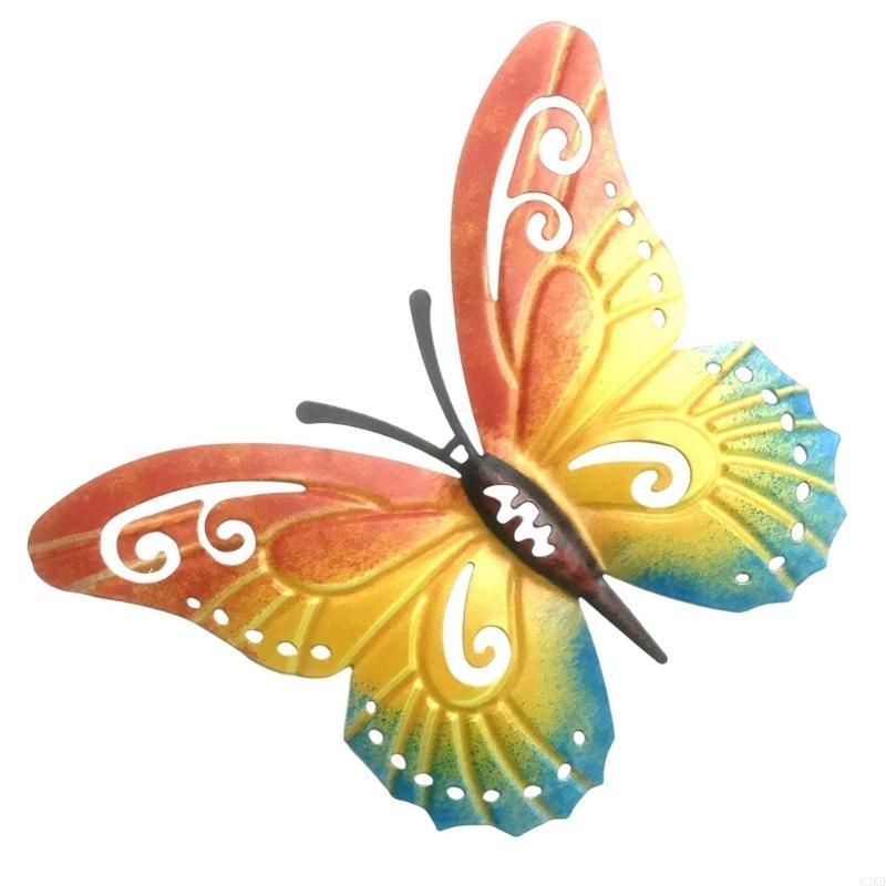 62KD Unique Butterfly Sculpture Wall Art for Garden Room with Simple Installation