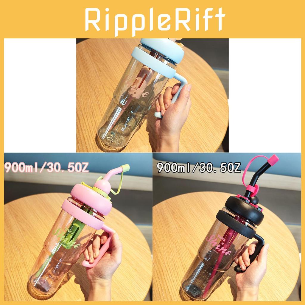 Portable Ladies Water Cup With Straw And Handle For Home Outdoor Travel