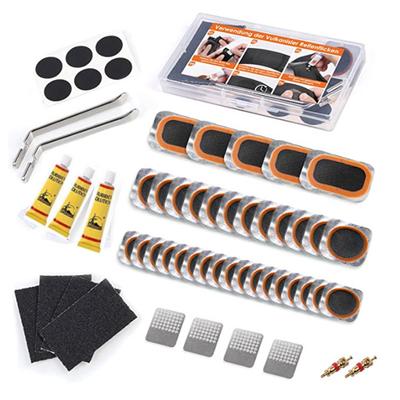 Bike Tire Repair Kit Portable Bicycle Flat Tire Repair Kit - Quick-Dry Rubber Patches, Glue Set for MTB & Road Bike Inner Tubes