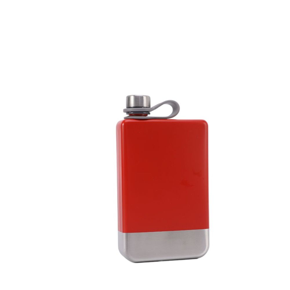 

Фляга для ликера 9 унций из нержавеющей стали, бутылка для питья, высококачественная фляга для виски, унисекс красный