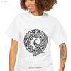 Trendy Tribal Heavy Cotton T Shirt Nature Inspired Design Casual Wear For Him Her Eco Friendly Fashion Vintage Slightly